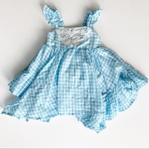 MISS MONA MOUSE Picnic Checkered Baby Girl Dress